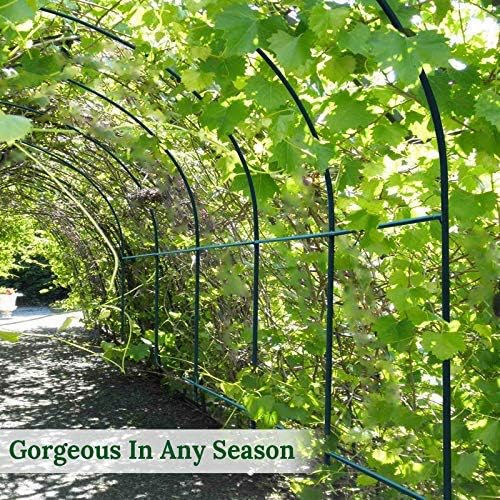 Greenhouse Replacement Frame for Outdoor Larger Hot Garden House, Support Arch Frame Climbing Plants/Flowers/Vegetables (6.5'x 7' x 7.2', Frame)
