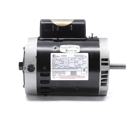 1 hp 3450rpm 56C Frame 115/230 Volts Swimming Pool - Jet Pump Motor Service Factor = 1.50 - AO Smith/Century # B122
