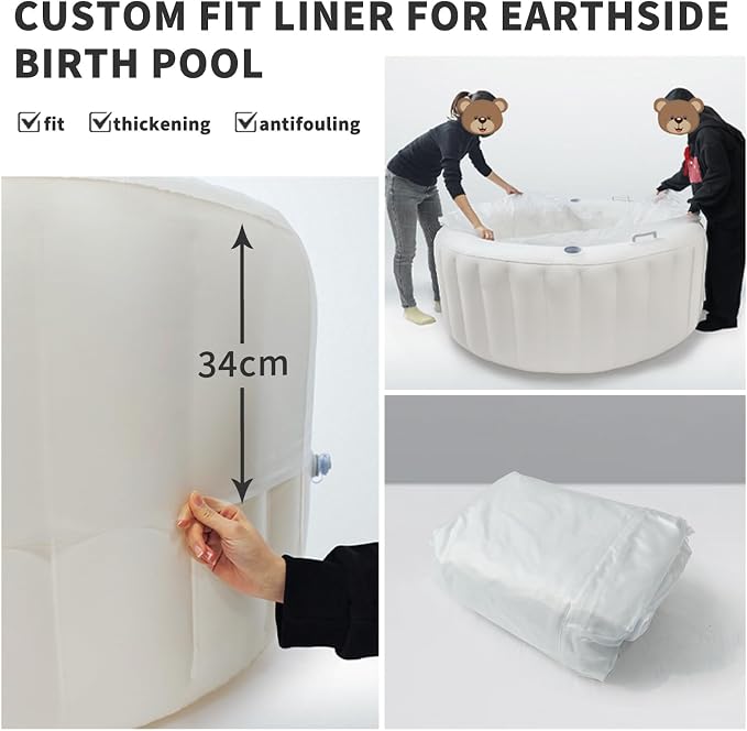 Birth Pool Liner, Essential for Home Births, Labor and Delivery Ideal for Birthing Pool Mothers, Midwives and Doulas, Liner Only