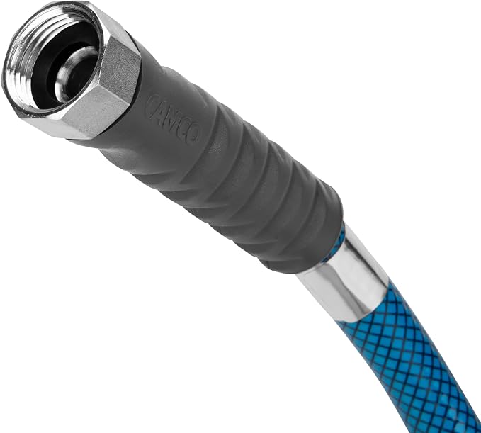 Camco TastePURE 4-Foot Premium Camper/RV Drinking Water Hose - Features a Heavy-Duty No-Kink Design with Strain Relief Ends & 5/8-Inch Inside Diameter - NSF Drinking Water Safe Certified (22813)