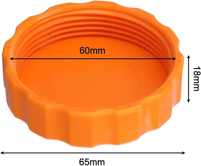 Pool Drain Valve Cap, Orange P03830 Sand Pump Drain Cover for Sand Filter, Sand Filter Pumps Replacement Parts, 65 * 18mm