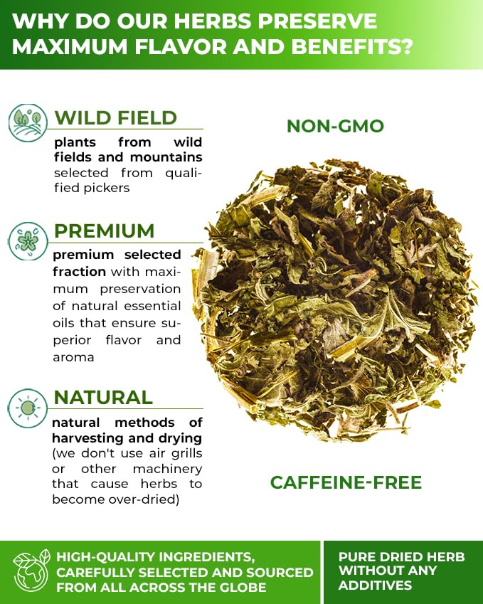 4 oz. Motherwort Tea Dried Motherwort Herb Tea (Leonurus Cardiaca) - 113g Leonurus Cardiaca (Cola De León)