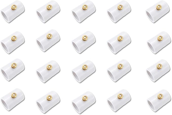 CozyCabin 1/2 inch PVC Splitter With Brass Mist Nozzle (Pack of 20)