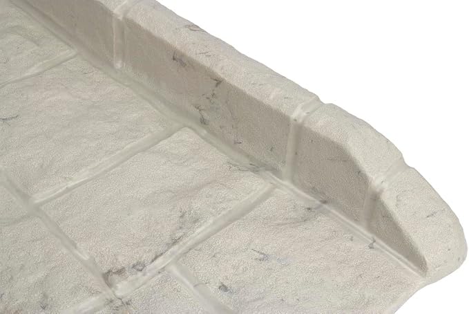 Suncast 12 Pack Easy Assembly Outdoor Decorative Poly Composite Rain Gutter Downspout Splash Block Effective in Any Type of Weather, Stone Light Taupe
