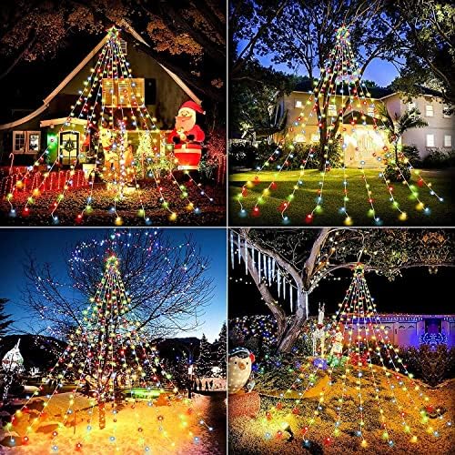 (New) Outdoor Christmas Lights, Christmas Decorations, 320 LED String Lights with 8 Light Modes Waterproof for Outdoor Christmas Tree, New Year, Yard, Holiday Decorations (Multicolor) - Image 4