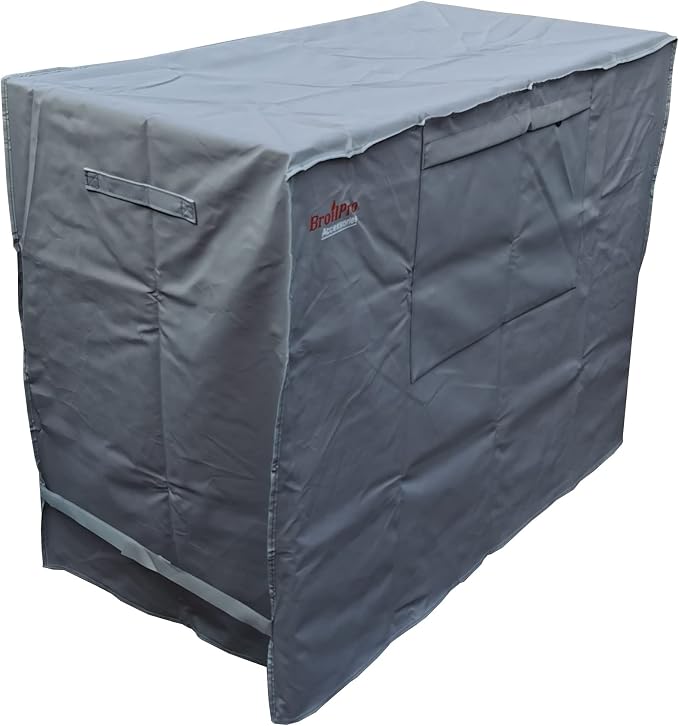 Waterproof 80 Qt Rolling Cooler Cart Cover Fits Most Patio Ice Chest Party Cooler Upto 34L x 20W x 32H inch-Grey
