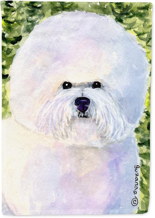 Caroline's Treasures SS8919GF Bichon Frise Garden Flag Mailbox Flag Decorative Yard Flag Banner Outside Patio Artwork Yard Flower Beds, Garden Size, Multicolor