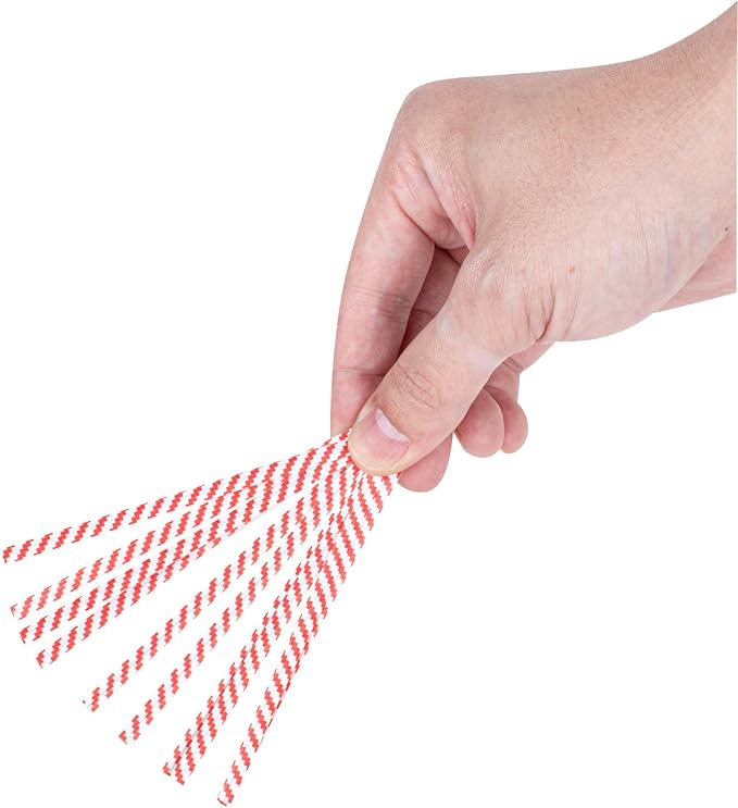 Restaurantware Twist Ties 50,000 Pack of 4-Inch Reusable Paper Bag Ties Laminated Gripping Strong Red Flush-Cut Bread, Candy, Coffee, Cookie, Bakery Bag, Party, Gifts, Cake Pops, Packaging