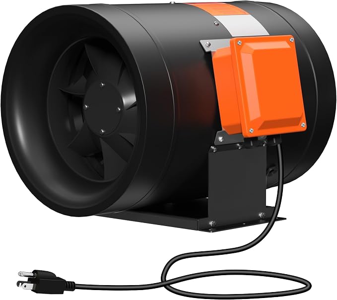 16 Inch Inline Duct Fan, 2875 CFM Inline Fan Duct Fan Constant Speed - Ventilation Exhaust Fan for Heating Cooling Booster, Grow Tents, Hydroponics, NSK/SKF bearings, ETL Listed