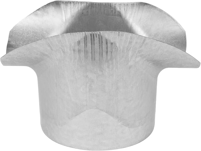 Repa Market Round 90 Degree Splitter for 4” Duct - 4" Outlet Branch Connector - Galvanized Steel Saddle Takeoff, Heavy Duty Supply/Exhaust Air Ventilation Duct Work Collar, Range Hood Duct Adapter