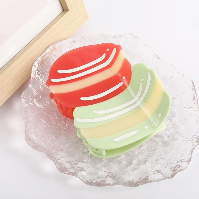 Personalized London Icon Macaron Hair Calw Clip,Fun Acetate Hair Claw for Women Girls Hair Accessories Gift