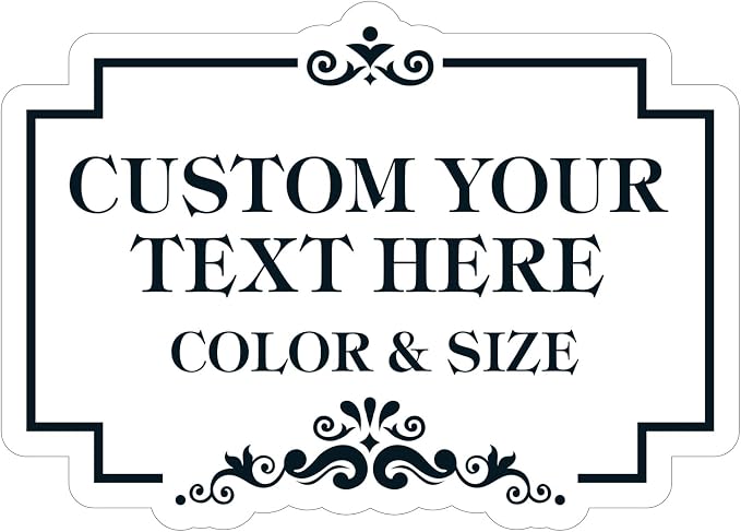 Custom Sign Outdoor Metal - Personalized Sign for Outside House,Deliver Delivers,Road,Pool,Yard,Garden,Porch,Backyard,Business,Fade Resistant Highly Visible 15 x 10 inch
