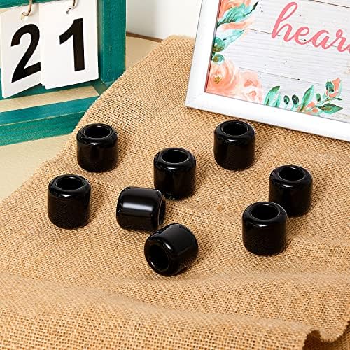 Suclain 20 Pcs 0.7 Inch Chime Candle Holder Small Candle Holders Ceramic Holder for Rituals, Spells, Vigil, Altar, Witchcraft, Wiccan Supplies (Balck) - Image 3