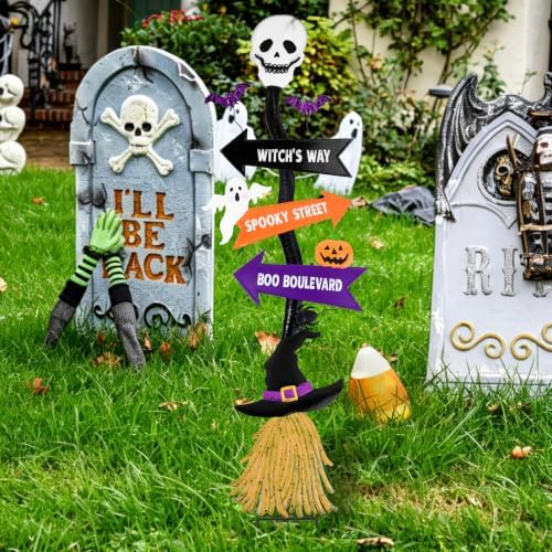 Halloween Yard Stakes Outdoor Decorations, 47.8” Halloween Yard Signs - Image 5