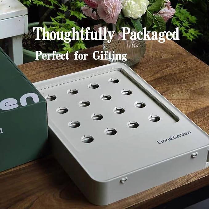 Indoor Garden Hydroponic System with LED Grow Light Indoor herb Garden, Indoor Garden Hydroponic System with LED Grow Light (Gery)