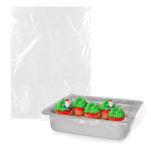 APQ Pack of 1500 Steam Table Pan Liners on Roll with Twist Tie 34 x 25. High Density Pan Liners 34x25. Thickness 0.50 mil. Polyethylene Bun Pan Covers for Caterers, Cafeterias, Restaurants.
