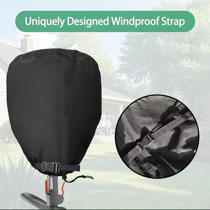 Trimmer Engine Cover Waterproof（3 pack）900D Heavy Duty Trimmer Covers Fits Weed Eater Edger,Pole Saw,Brush Cutters,String trimmers,Weed Eater Covers, Equipment Cover,Black (3)