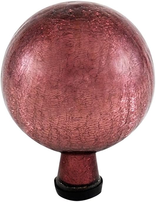 Achla Designs 6-Inch Crackle Gazing Globe Ball, Plum