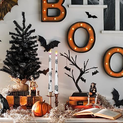 Wondise Halloween Flameless Taper Candles with Remote & Timer - Image 4