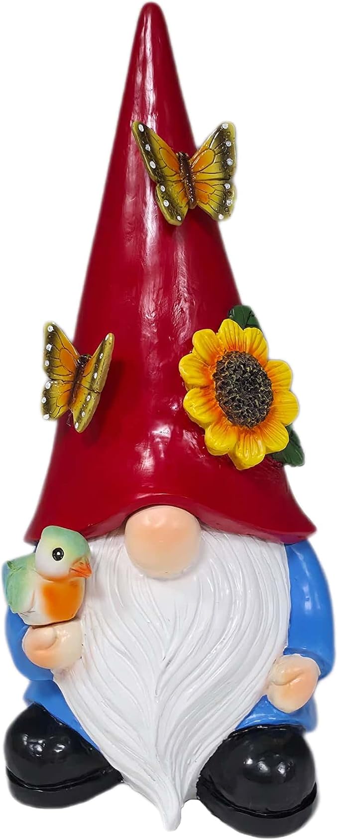 Key Hider Outdoor Garden Gnomes Statue Hide A Key Outside Gnome Figurine Decor for Yard Lawn Hidden Spare Key Holder Lock Box Red