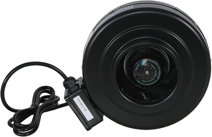 Hurricane Commercial Grade Inline Fan for Phresh & Black Ops Carbon Filters, Ideal-Air Ducting and Clamps and Titan Controls Ventilation Controllers