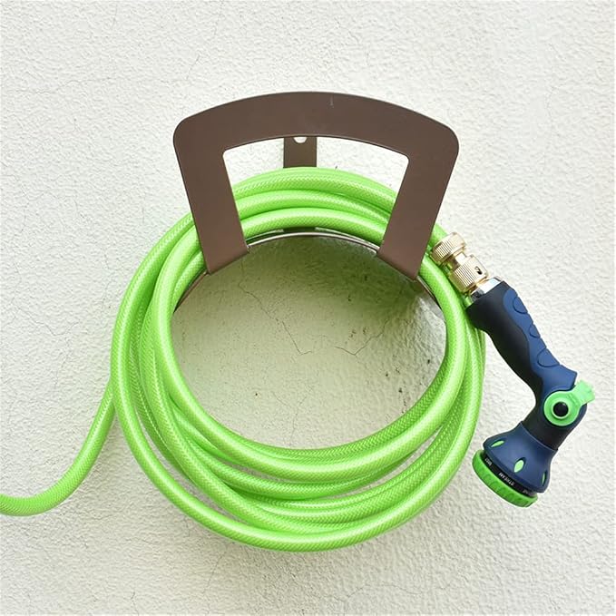 Primst Garden Hose Holder Wall Mount Hanger - Heavy Duty Metal Bracket for Water Hose Storage & Organization