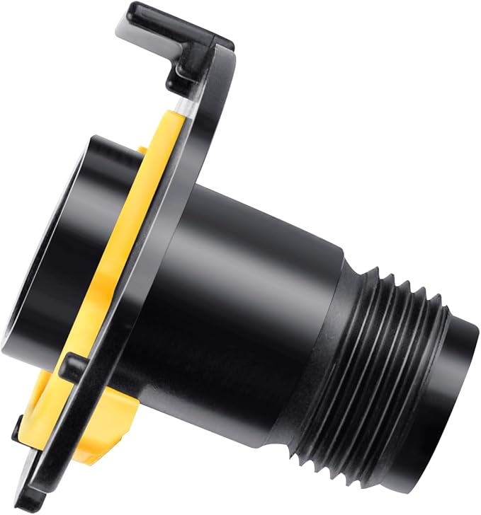 Hose Reel Connector with Yellow Retainer Clip Part Compatible with S-uncast Model Hose Reels (1)