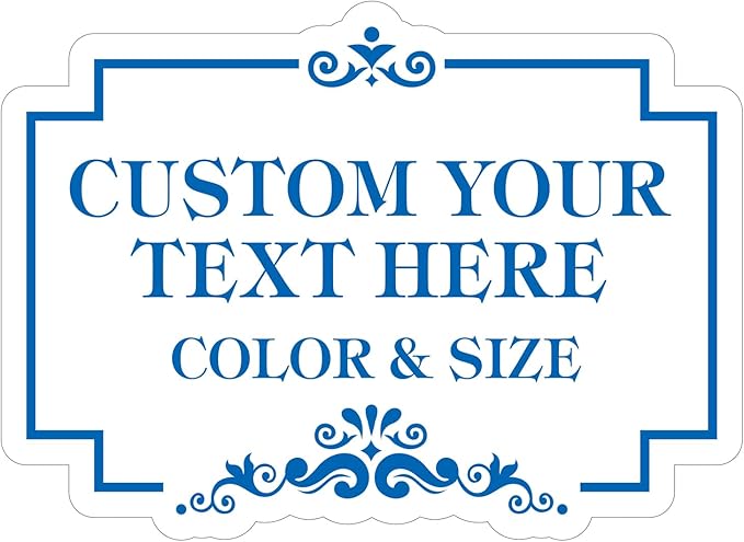 Custom Sign Outdoor Metal - Personalized Sign for Outside House,Deliver Delivers,Road,Pool,Yard,Garden,Porch,Backyard,Business,Fade Resistant Highly Visible 10 x 7 inch