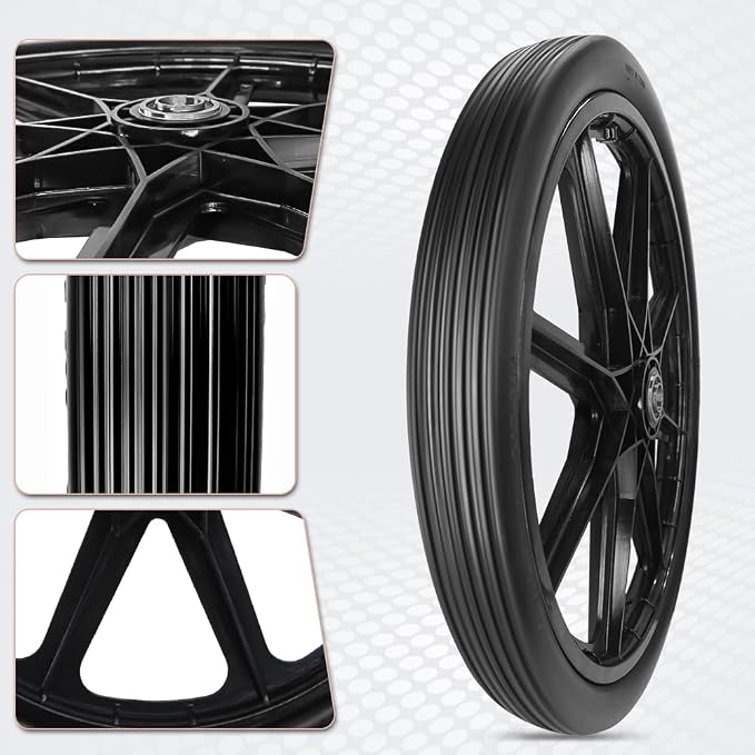20x2.125" Replacement Flat-Free Tire for Wheelbarrow Wheel Carts,Big Wheel Utility Carts