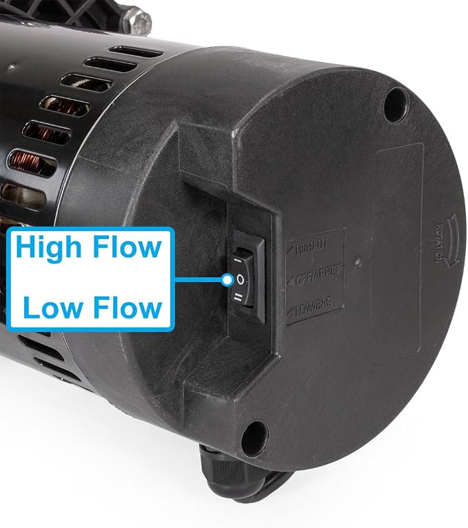 XtremepowerUS Dual Speed In-Ground Swimming Pool Pump Spa High Flow 1.5" NPT With Slip-On Fitting Included, Filter Basket, 230V (4359 GPH)