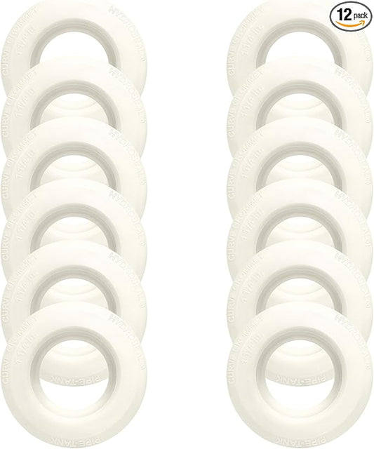1 1/4" HYDROSEAL (12 pack), Flexible Tank Adapter, Pipe-Tank Connector, Curve grommet, Made of TPV: Heat, UV &Chemical resistance, Food grade, No color added, Resilience property, longer service life.