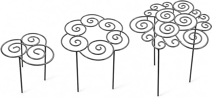 2026 Metal Plant Support Ring,Extra Large Peony Supports for Outdoor Plants,Perfect for Peonies Cages,Hydrangea Support Flower Cages,Grow-Through Plant Supports,A Garden Must-Have (1pcs*Small)