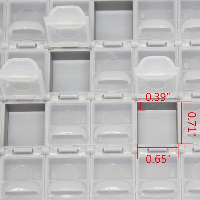 AideTek 4 units BOX-ALL-144 Compartments Empty Enclosure SMD SMT Organizer Great Surface Mount Components Organizer