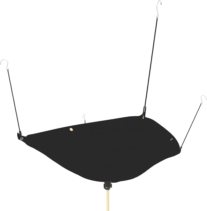 Ceiling Roof Leak Drip Diverter Tarp Heavy Duty Rain Diverter Kit for Roof with Drainage Black 3' x 3'