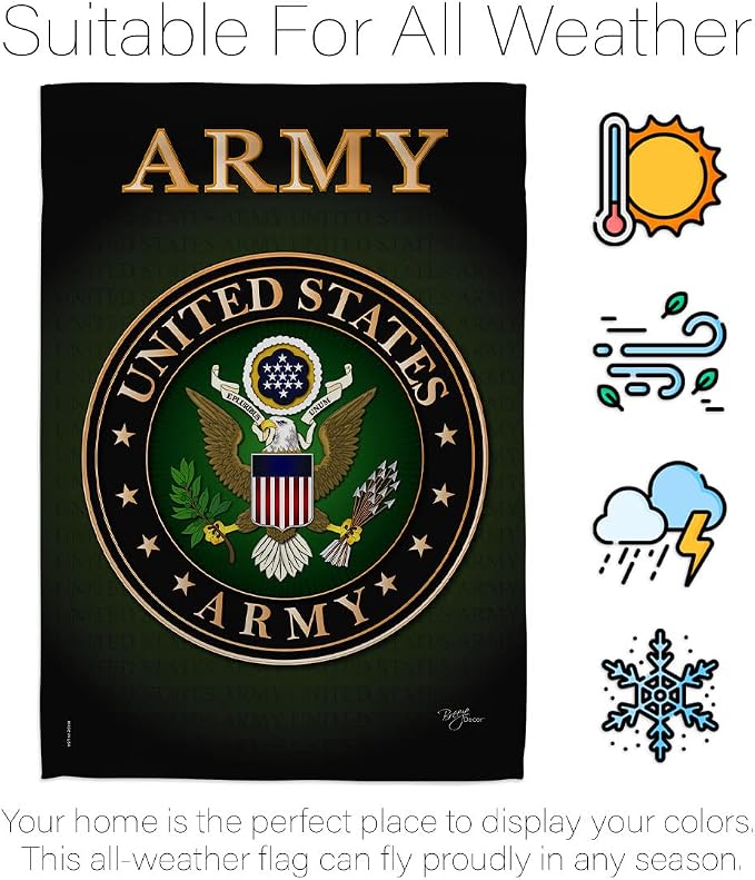Army House Flag - Pack Armed Forces Rangers United State American Military Veteran Retire Official Support Our Troops - Decoration Banner Small Garden Yard Gift Made in USA 28 X 40