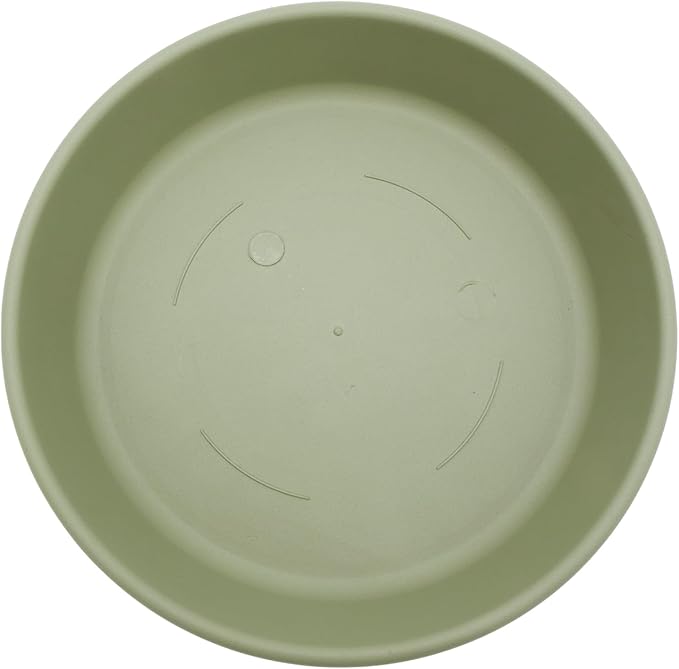 The HC Companies Flower Pot Saucers - Plastic Plant Saucer for Outdoors & Indoors - Traditional Design Plant Pot Trays for Water Drainage - Durable & Stylish Round Plant Tray (10-inch Seafoam)