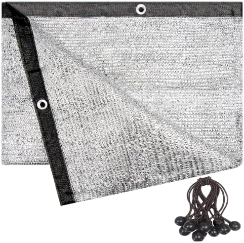 90% Reflective Aluminum Shade Cloth 3x6 FT with Grommets by UNIUP