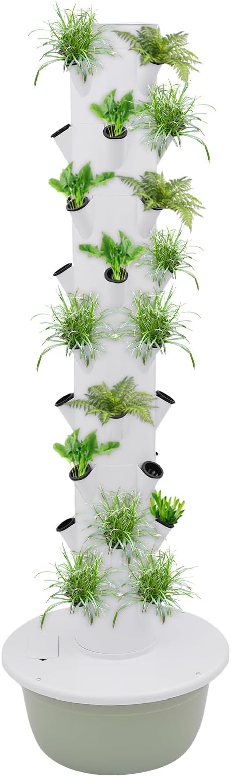 36 Pods Hydroponics Growing System kit, 9-Layer Vertical Hydroponic Tower with Pump & Timer Indoor Gardening System for Vegetables Fruits Herb
