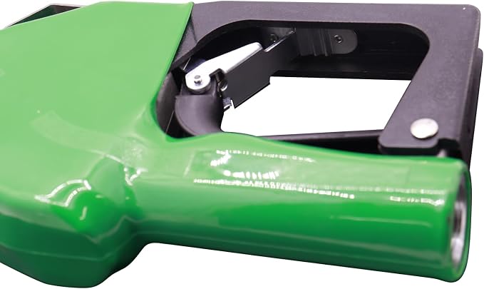 3/4" Inch Green NPT Automatic Shut-Off Fuel Nozzle,Fuel Hose Swivel,High Flow,BP Hand Guard,Hanging Hook 13/16"Spout,16GPM,Fuel Transfer Pump Diesel Gasoline Nozzle,Cold Weather Applications