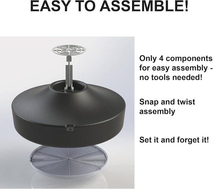 STUCK Pro AGO Mosquito Trap, Naturally Attract & Capture Container-Breeding Mosquitoes, Pet & Kid Safe, Just Add Water & Attractant & Place on a Bucket (Bucket Not Included)