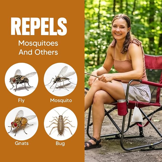 AUDQQM Mosquito Repellent Outdoor Patio, Mosquito Repellent Balls Indoor, Mosquitoes Deterrent for Yard, Keep Mosquito Away for Room/Porch/Camping, Last for 60 Days-8P