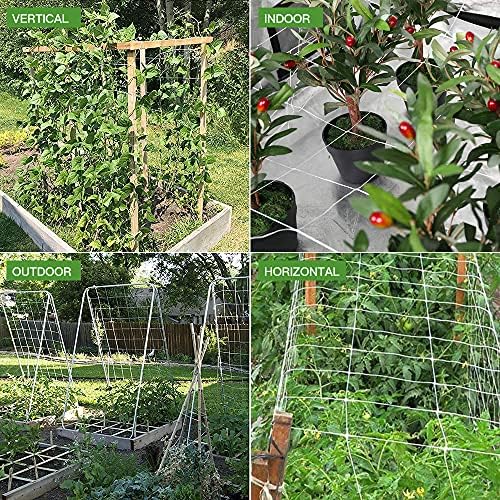 Trellis Netting, CANAGROW Heavy-Duty Garden Plant Trellis Netting for Climbing Plants, Outdoor Indoor Grow Net for Beans Tomatoes Peas Pumpkin Flowers, 6x30ft, 1 Pack - Image 6