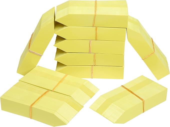 1000 Pcs Plant Tags, 4 Inch Plastic Garden Plant Pot Markers Waterproof Plant Labels, Yellow
