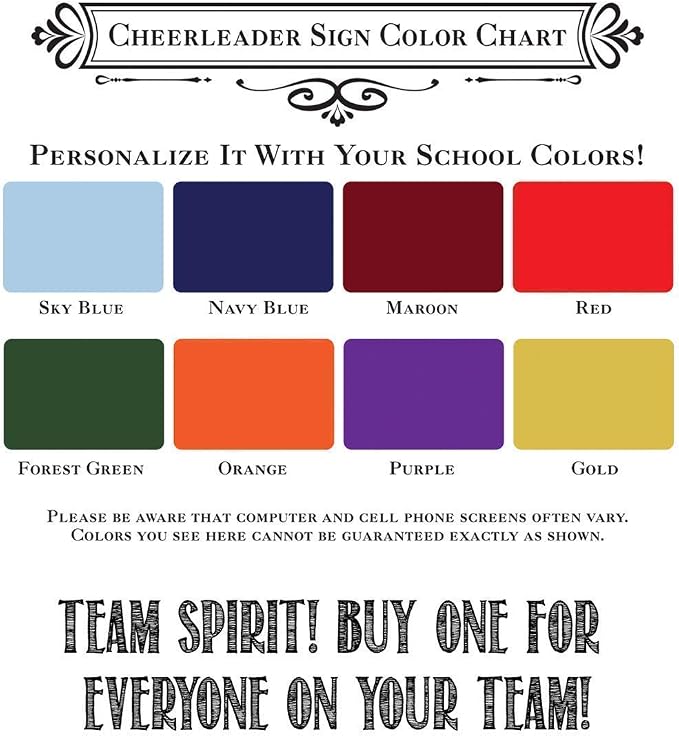 Personalized Cheerleader Design Locker Decor - Customized Cheerleader Room Decor, Girl's Bedroom Accessories, Unique Graduation Gift, 8x12 or 12x18 Use Indoor or Outdoor Rustic Locker Metal Tin Sign