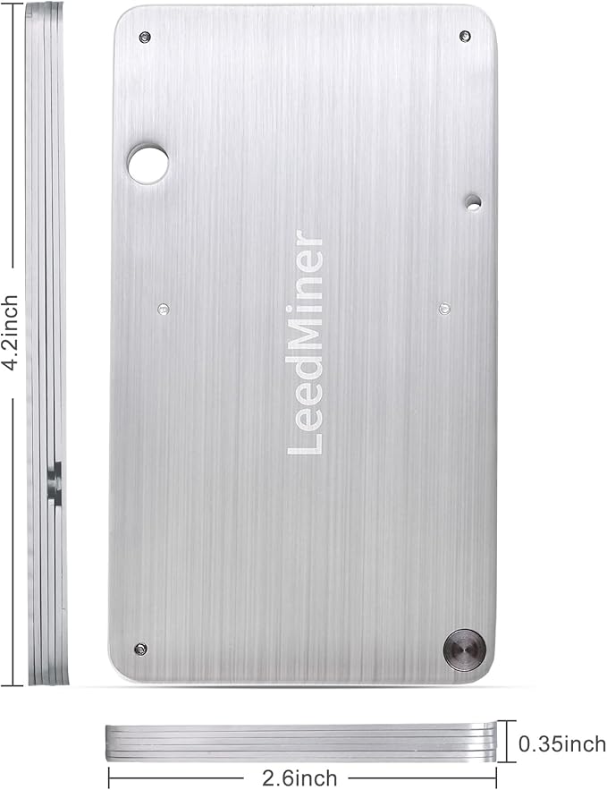 Seed Phrase Storage,Crypto Seed Backup 4 Plates Letter 24 Words Bitcoin Crypto Seed Metal Plate, Compatible with BIP39 Hardware Wallets, Ledger, KeepKey, Trezor