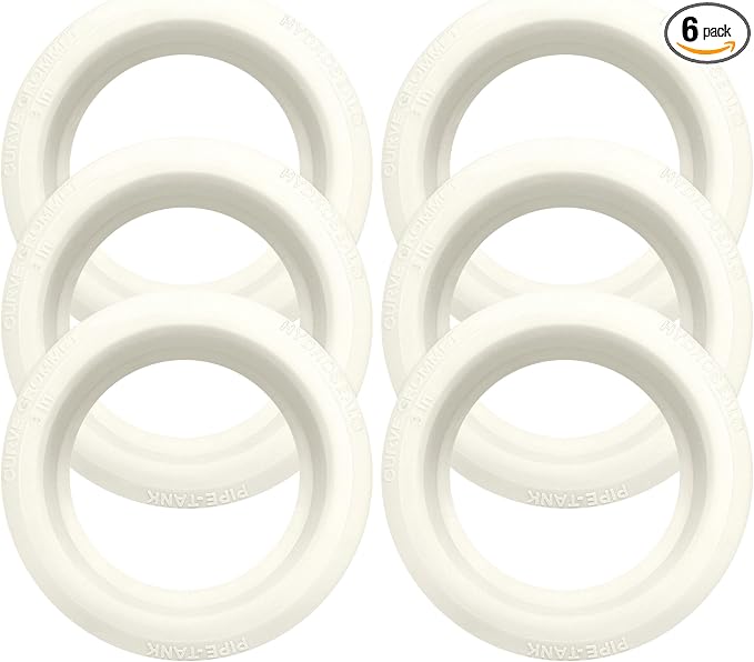 3 inch Hydroseal flexible tank adapter TPV grommet Bulkhead Fitting for PVC Pipe, No-Glue Push-Fit bulkhead connector for Water Tank/Barrel/IBC Tote, Aquaponics Hydroponics Aquarium Drain