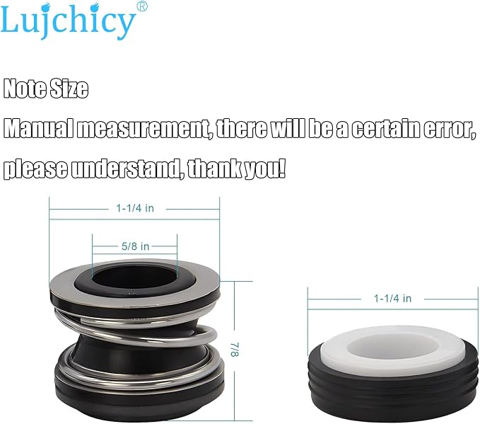 PS-200 5/8" Shaft Seal for Swimming Pool/Spa Pump AS-200 (1 Pack)