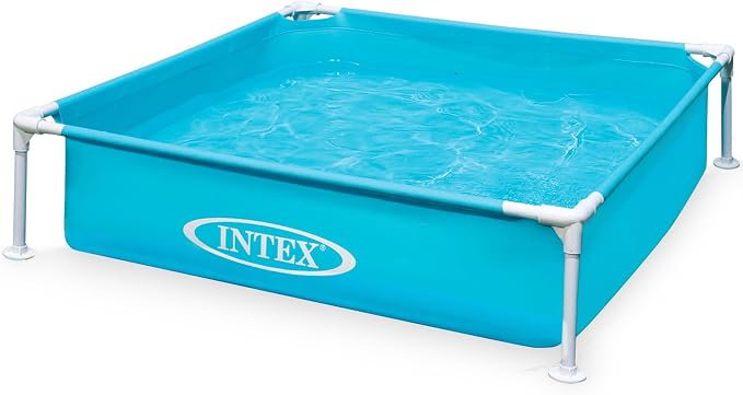 Intex 2 Pack 4ft x 12in Mini Frame Kiddie Beginner Swimming Pool, Ages 3 and Up, Blue