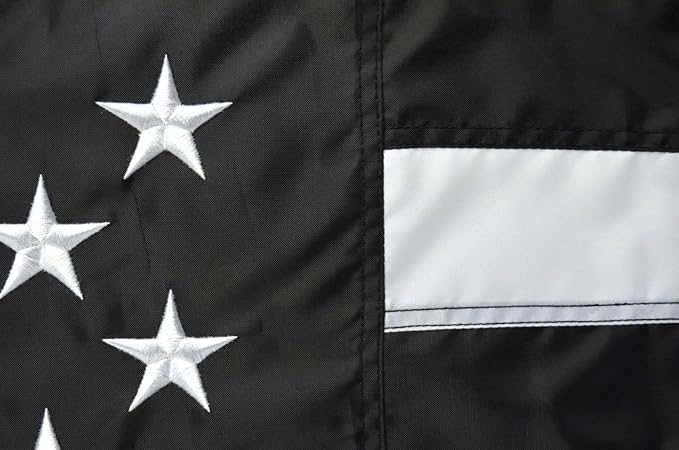 Shop72 3x5 American Flag with Thin Blue Line Dedicated to Police, Allegiance to USA, American Flags for Outside, Our Allegiance To Freedom, Heavy Duty Banner, Bandera De Estados Unidos
