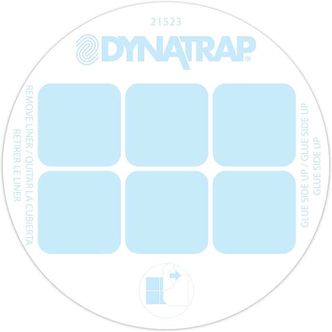 Dynatrap Official Replacement StickyTech Glue Cards for Dynatrap DT152 Indoor Insect Trap and Killer – Catches and Kills Fruit Flies, Gnats, Moths, Mosquitoes & Other Flying Insects, 21523 - 12 Pack